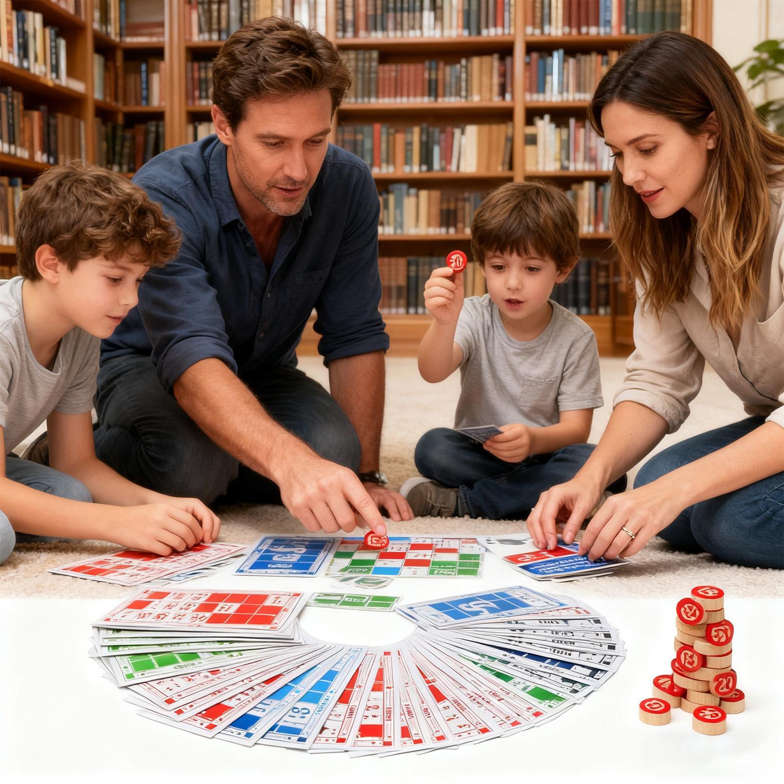 Party Games Large Groups - Набор бинго, забавные винтажные деревянные игрушки,
