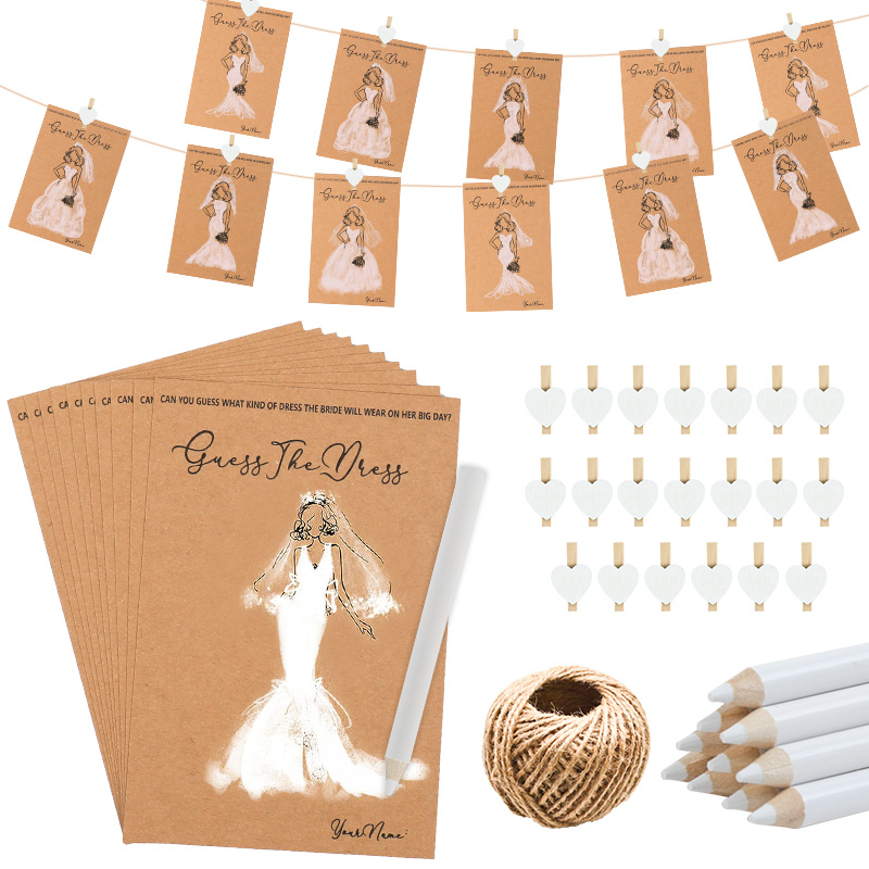 Party Games Bridal Shower - 10/20 комплектов, игровая карточка для свадебного