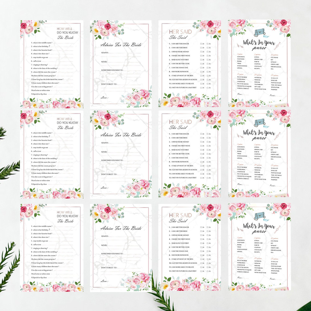Party Games Bridal Shower - 48 карточек для девичника: игры для