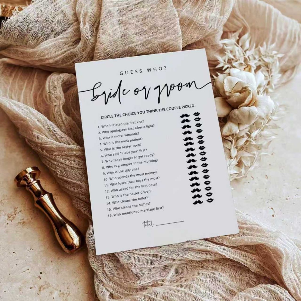 20 шт. карточек для свадебных  – обзор и цена Party Games Bridal Shower