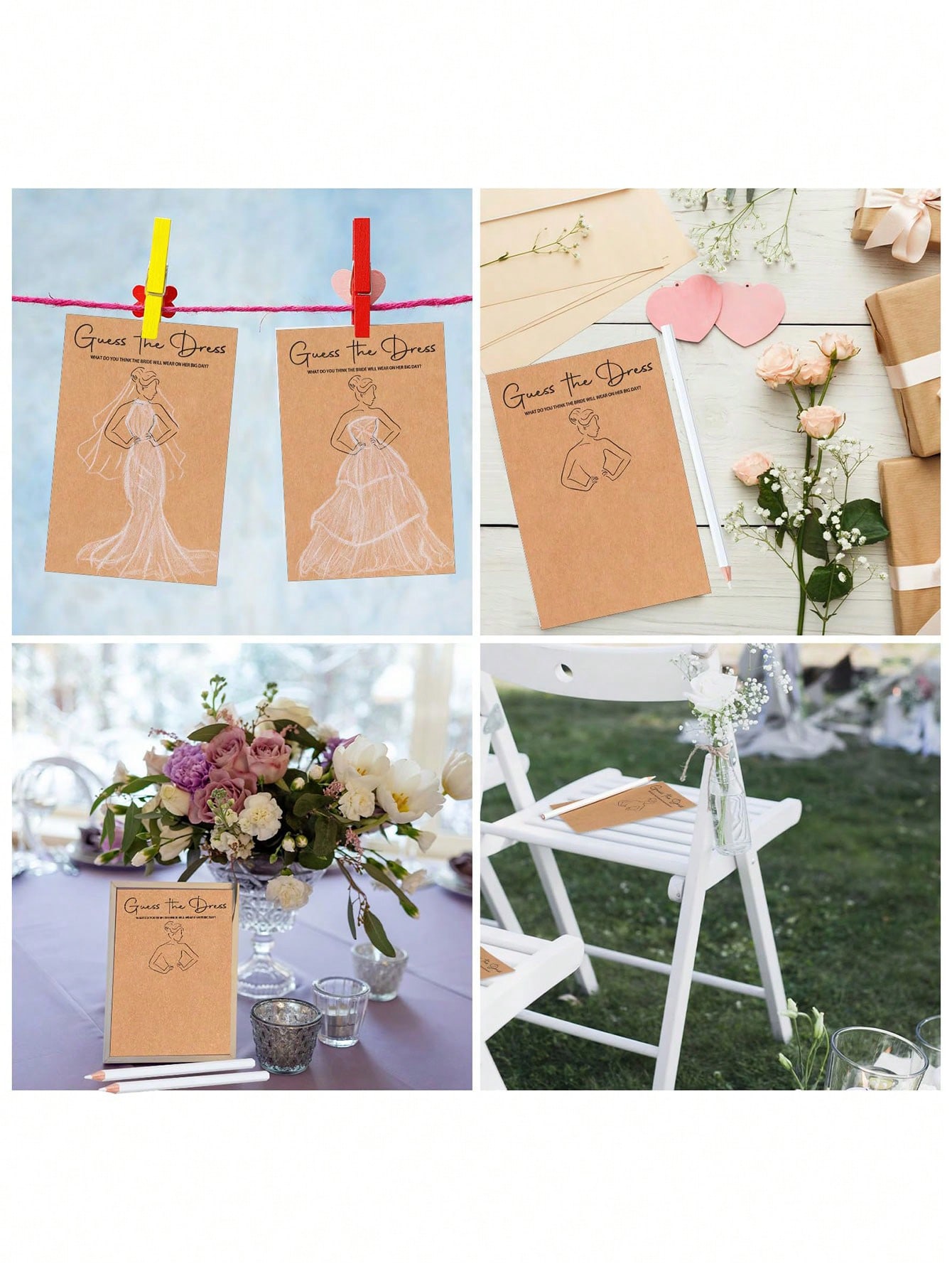 20/40 шт., набор для свадебног – обзор и цена Party Games Bridal Shower